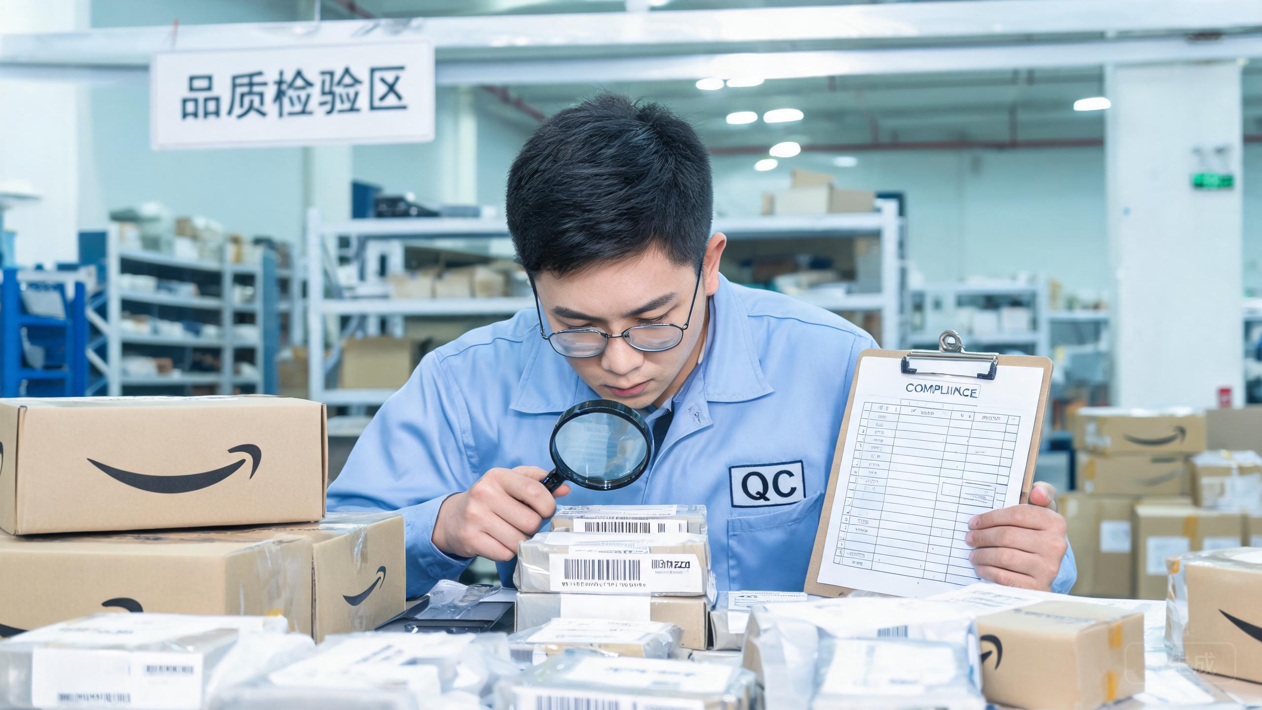 China sourcing scene related to Amazon Fba Qc Inspection: a professional photo showing real products, people and logistics relevant to this sourcing topic, no text overlay
