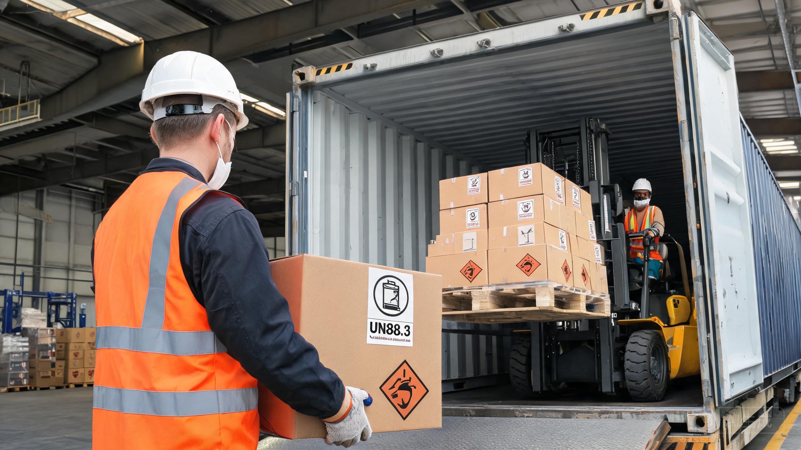 China sourcing scene related to Battery Shipping Compliance: a professional photo showing real products, people and logistics relevant to this sourcing topic, no text overlay