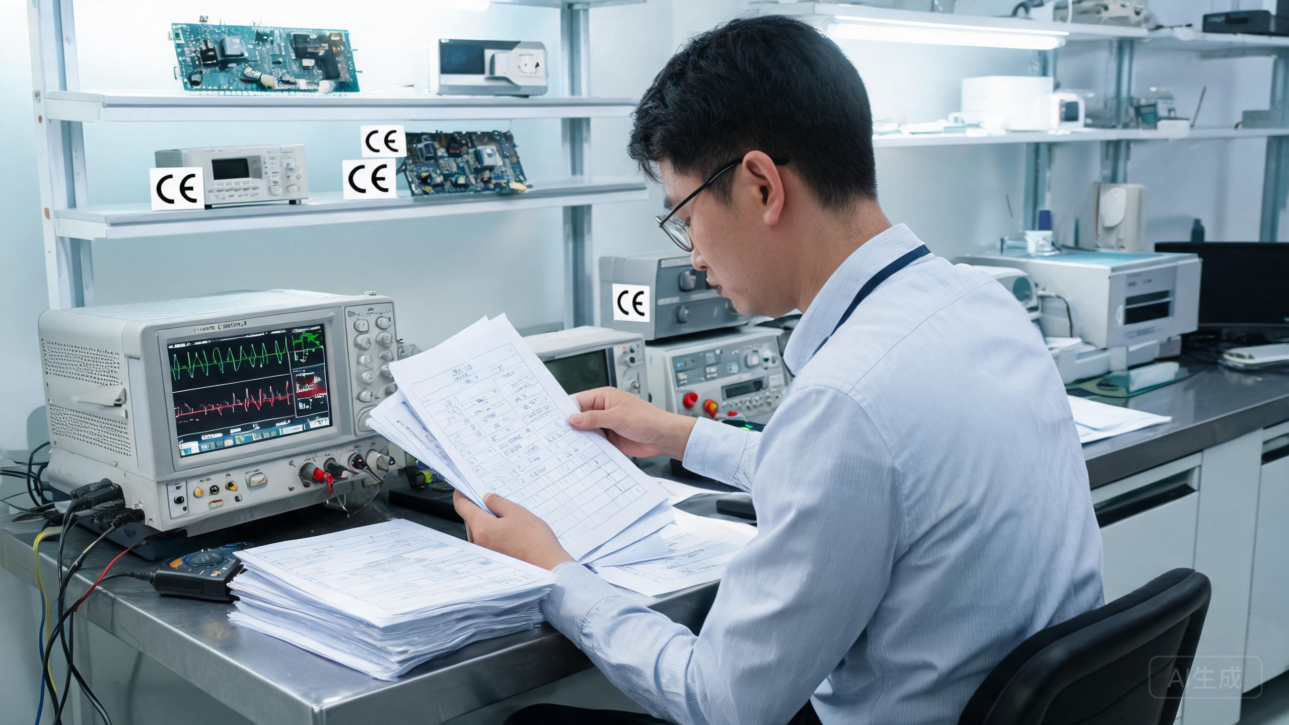 China sourcing scene related to Ce Certification China: a professional photo showing real products, people and logistics relevant to this sourcing topic, no text overlay