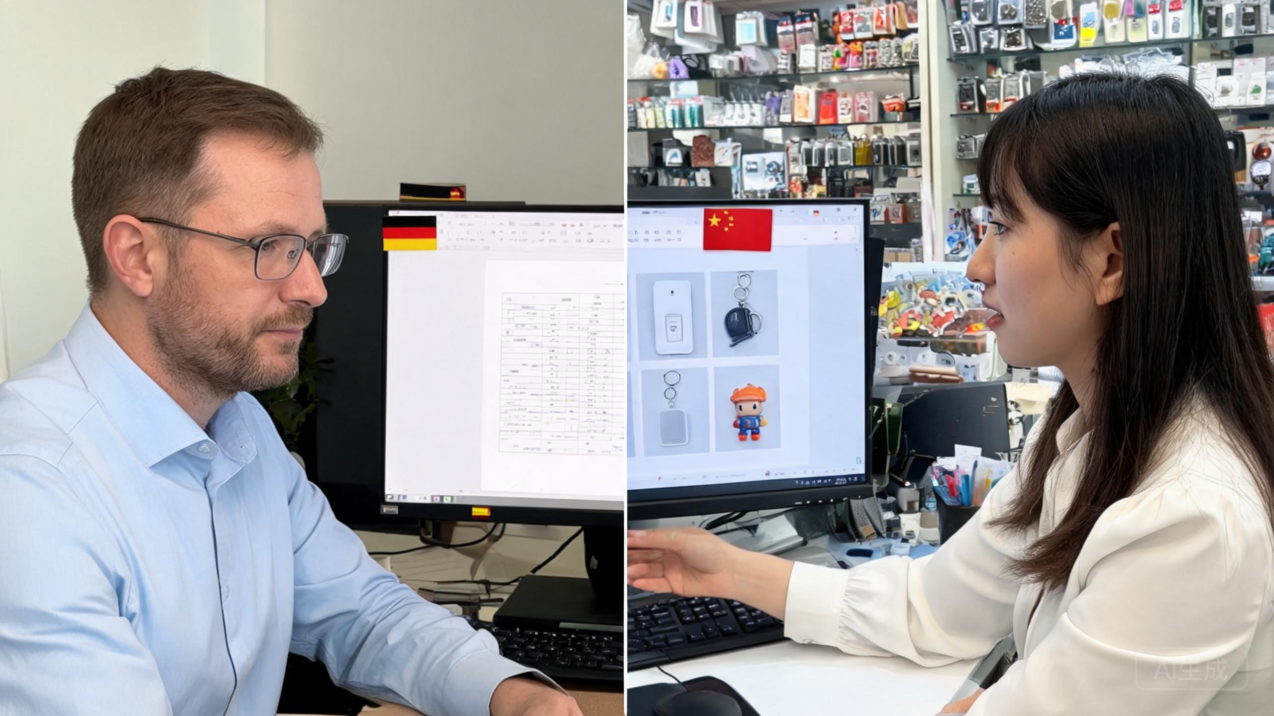 China sourcing scene related to China Sourcing Agent Germany: a professional photo showing real products, people and logistics relevant to this sourcing topic, no text overlay