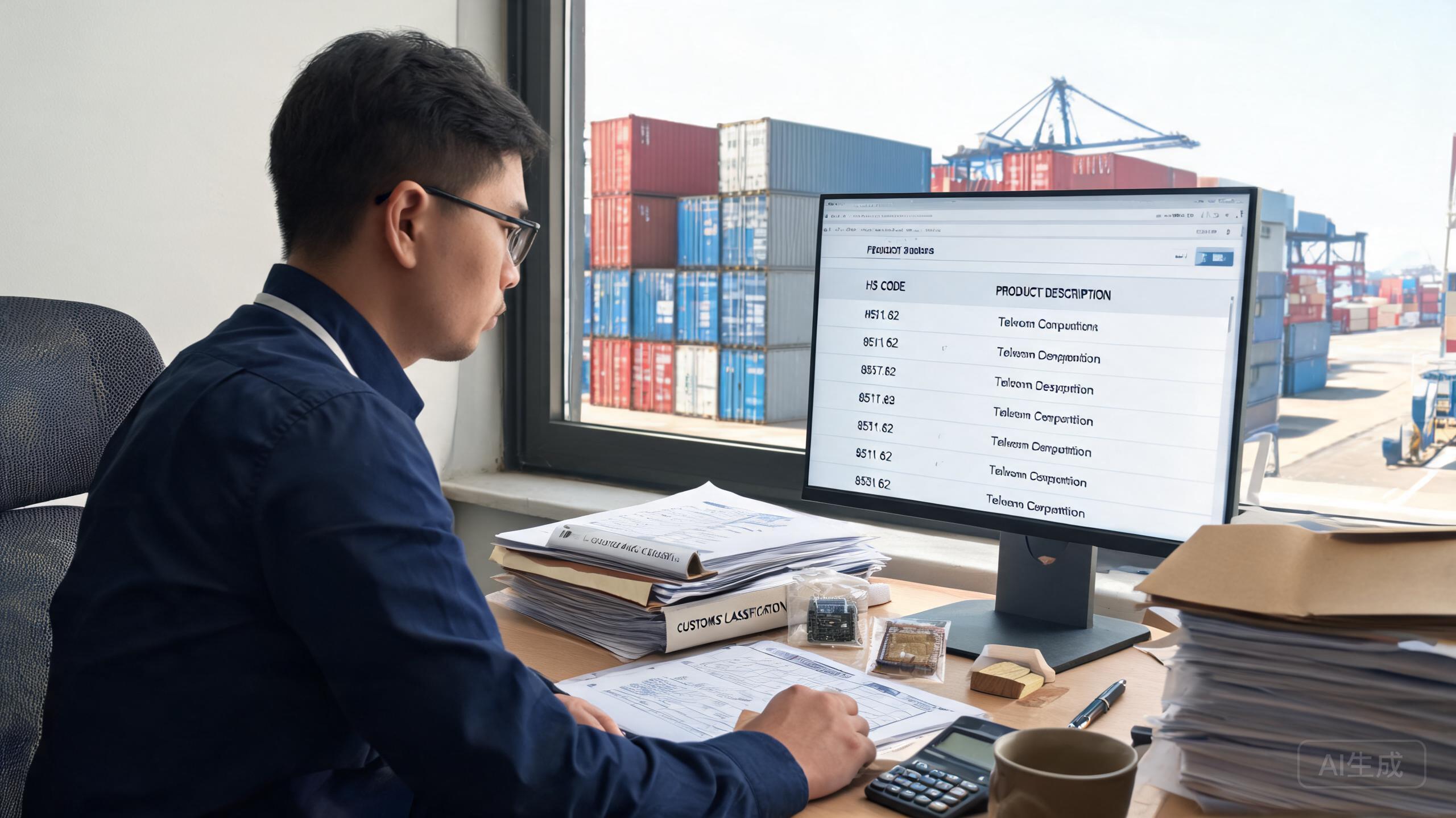 China sourcing scene related to Hs Code Lookup China: a professional photo showing real products, people and logistics relevant to this sourcing topic, no text overlay
