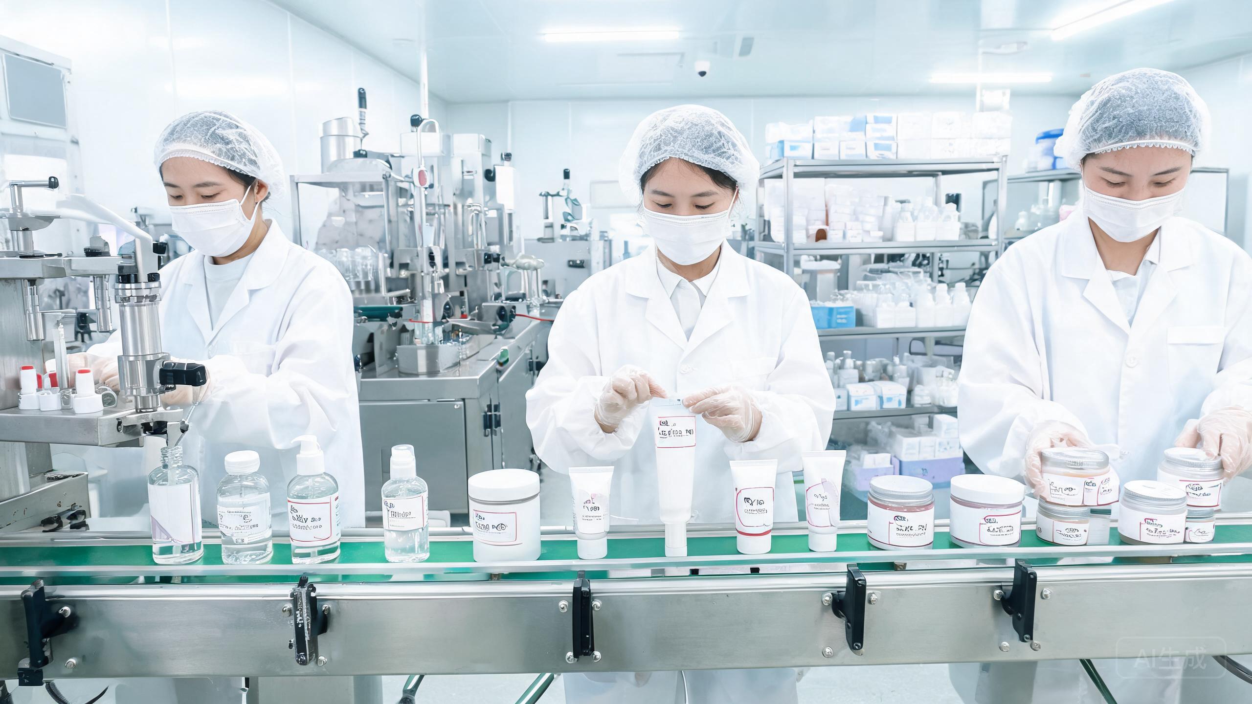 China sourcing scene related to Private Label Beauty China: a professional photo showing real products, people and logistics relevant to this sourcing topic, no text overlay