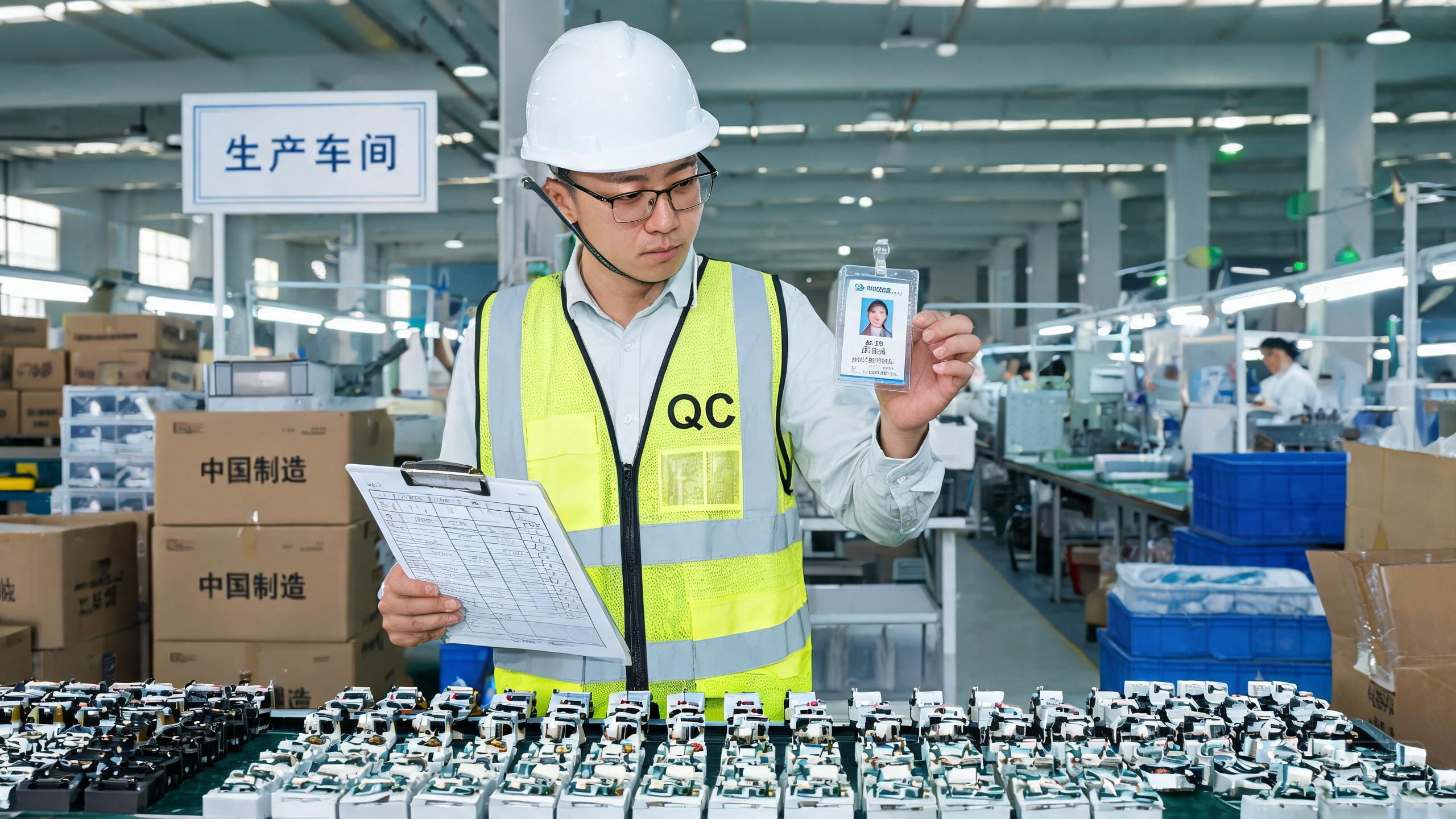 China sourcing scene related to Third Party Inspection China: a professional photo showing real products, people and logistics relevant to this sourcing topic, no text overlay