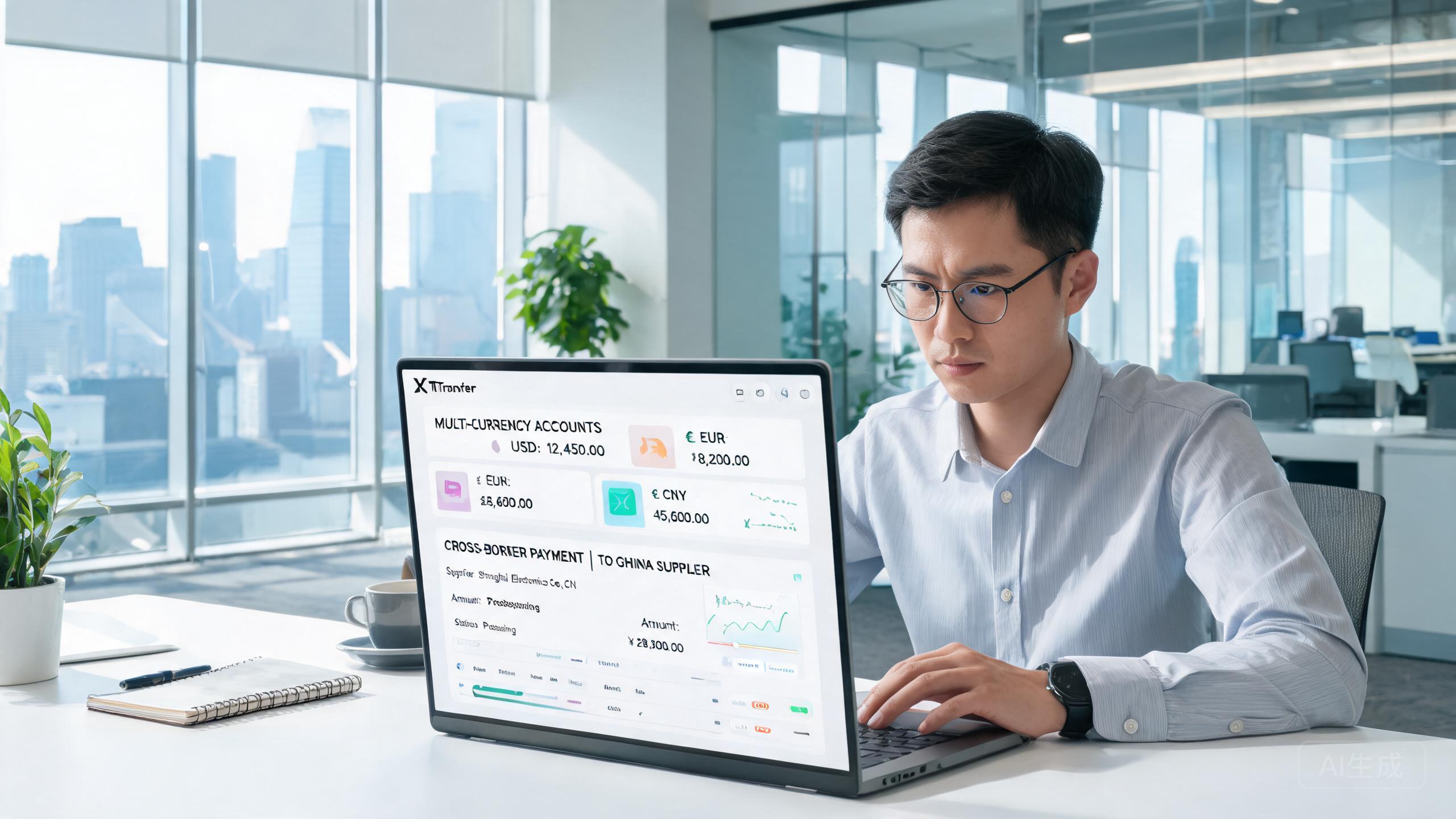 China sourcing scene related to Xtransfer China Sourcing: a professional photo showing real products, people and logistics relevant to this sourcing topic, no text overlay